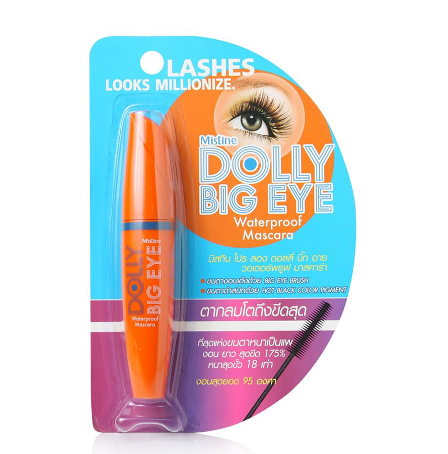 Chuốt Mi Cong Chống Nhòe Kháng Nước Mistine Dolly Big Eye Thái Lan 6Ml