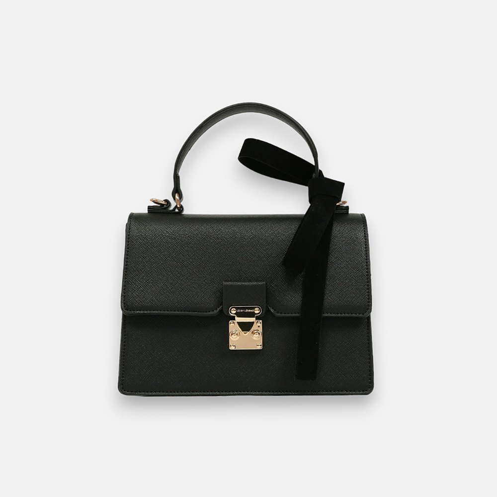 Túi xách nữ túi xách cầm tay thanh lịch với thiết kế thắt nơ trang nhã Le By Lemino LB23308
