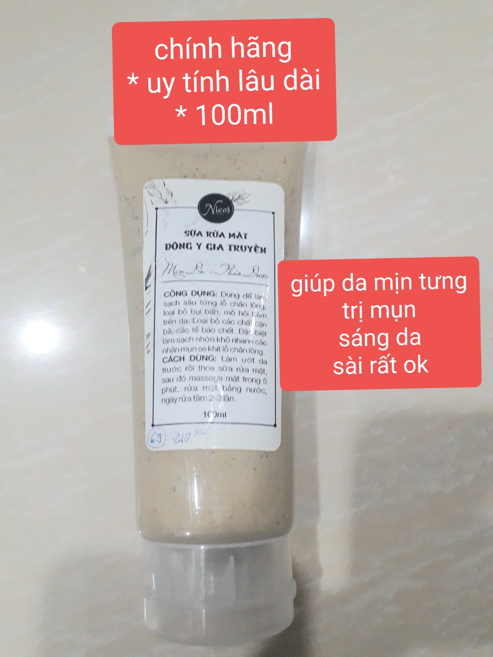 ( Chính Hãng ) Sữa Rữa Mặt Đông Y Gia Truyền 100Ml ( Shop Thúy Hằng )