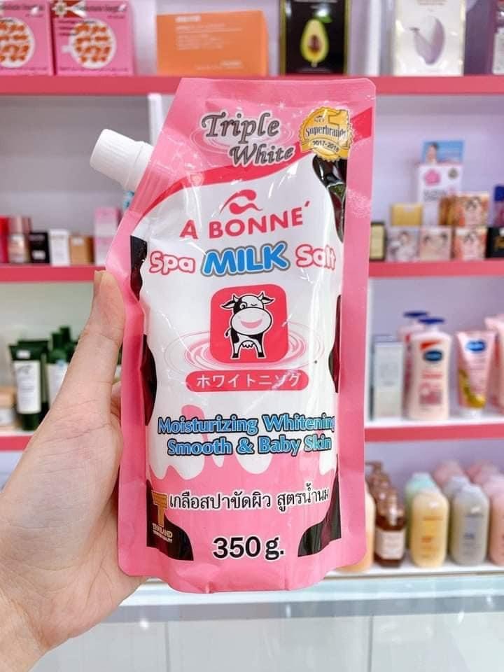 Muối Tắm A Bonne Sữa Bò Tẩy Da Chết Có Vòi 350g Hasaki Sản Phẩm Chính Hãng Thái LAn tiết kiệm.