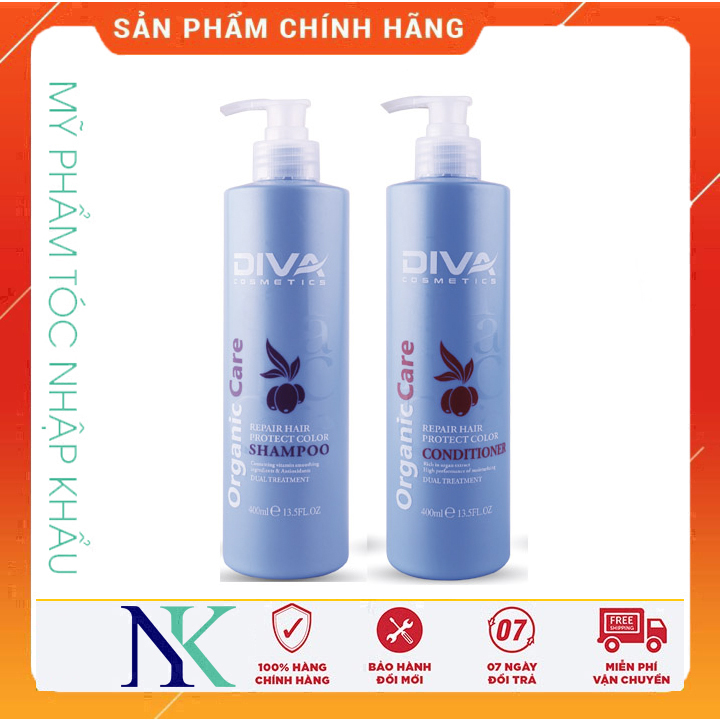 [Hcm]Dầu Gội Xã Diva Phục Hồi Giữ Màu Bảo Vệ Tóc Khỏi Tia Cực Tím 400Ml