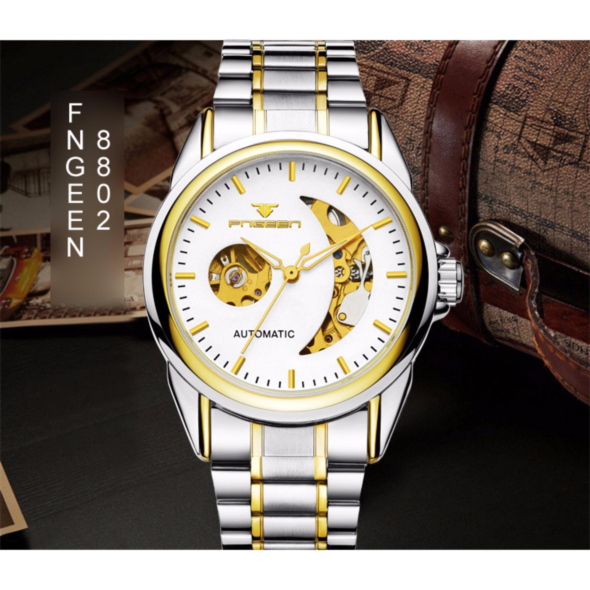 Đồng hồ đeo tay nam FNGEEN 8802 (mặt trắng)