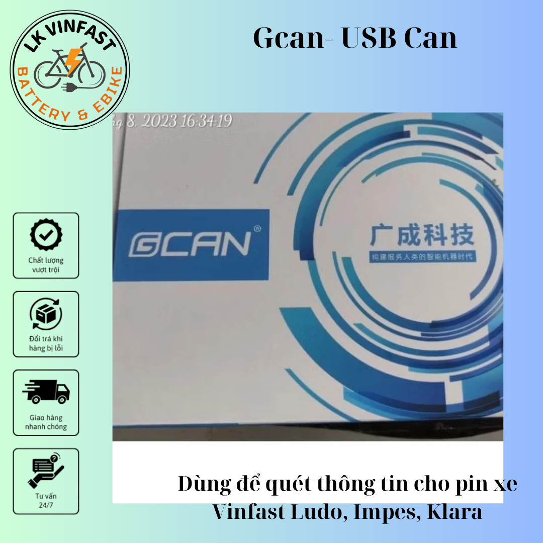 Gcan - Usbcan I Dùng Quét Thông Tin Pin Vinfast Ludo Impes Klara
