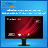 Màn Hình Máy Tính VIEWSONIC VG3208U-4K (32 Inch/4K UHD/ Có Cổng USB-C/ Loa tích hợp) - Hàng Chính Hãng