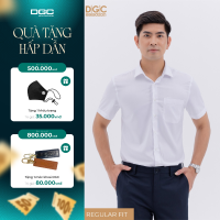 Sơ mi nam ngắn tay Công sở của DGCs - Áo sơ mi trắng thiết kế hiện đại cùng chất liệu cao cấp - SASNBC73M