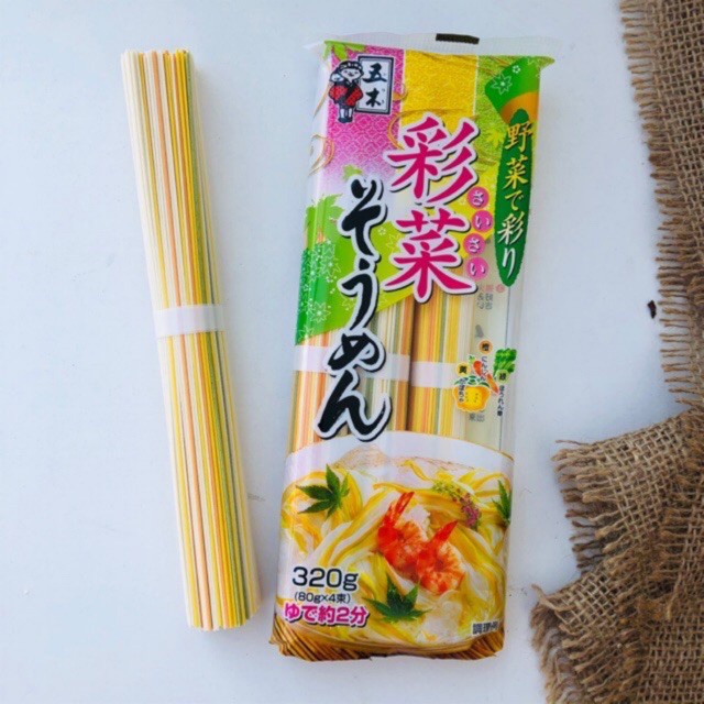 Mì Somen Udon Spaghetti tách muối cho bé ăn dặm nhập khẩu Nhật Bản