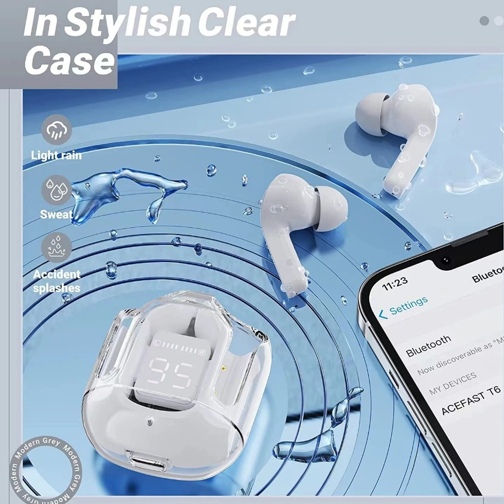 ( HÀNG XỊN ) Tai Nghe Bluetooth Không Dây KY9 Ultrapods Pro v5.3 Cảm Ứng Âm Thanh Hifi Có Mic Đàm Th