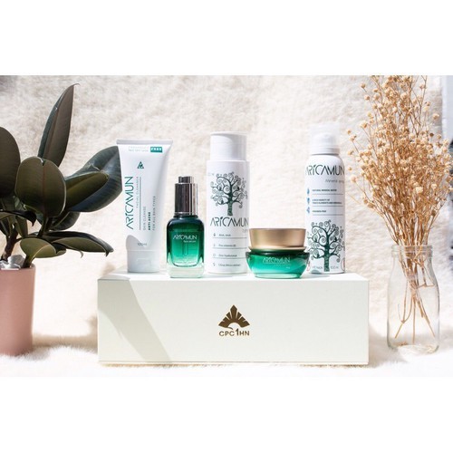 Set Aricamun Dược Mỹ Phẩm Cao Cấp Combo 5 Sản Phẩm (Sữa Rửa Mặt Aricamun 100Ml Toner Aricamun 100Ml Serum Aricamun Kem Dưỡng Aricamun Xịt Khoáng Aricamun 100Ml)