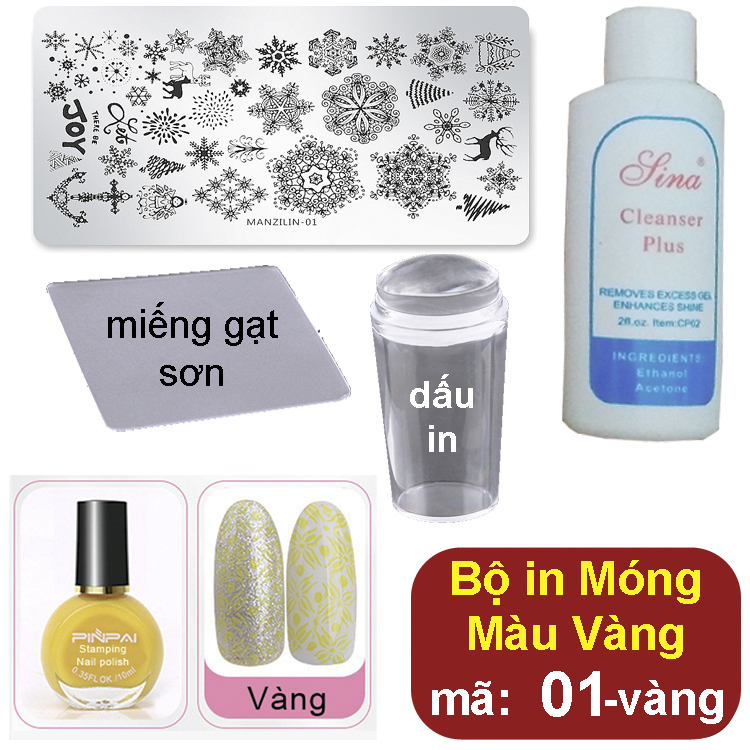 Bộ Khuôn In Móng Tay Nhiều Hình (Mã 01)