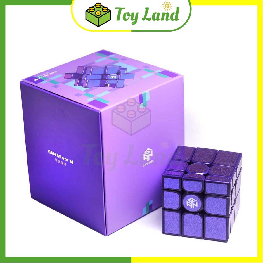 Rubik Gan Mirror Bump Purple Rubic Gan Biến Thể Tráng Gương Màu Tím Hàng Cao Cấp Có Nam Châm Đồ Chơi Trí Tuệ