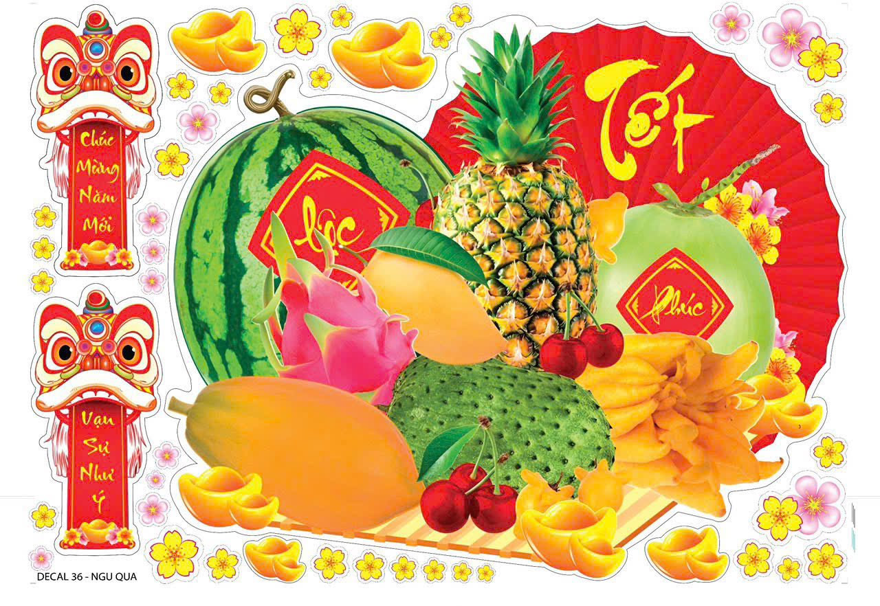 Decal hoa mai dán cửa kính trang trí tết 2025 - Decal trang trí Xuân ẤT TỴ có sẵn keo dán Decal dán 