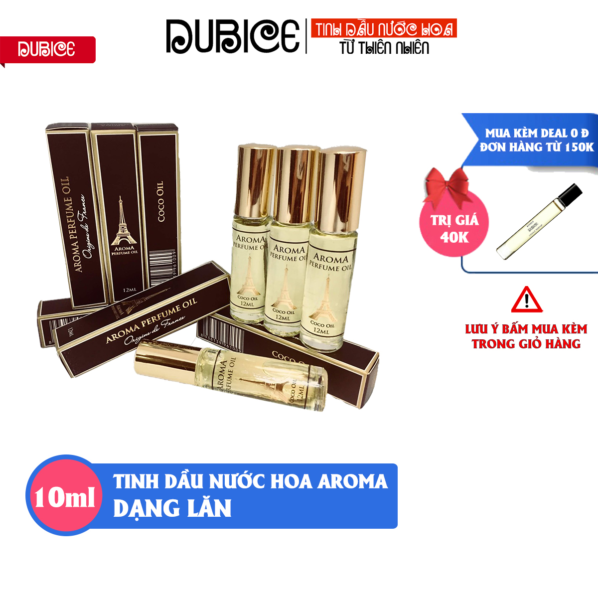 Tinh Dầu Nước Hoa Pháp Aroma Dạng Lăn Mini 12Ml Dành Cho Các Bạn Nam Nữ Đi Học Đi Làm Và Cả Đi Chơi