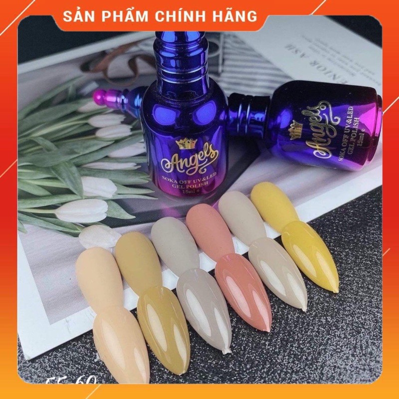 [HCM]SET SƠN GEL 6 CHAI ANGELS 15ML SANG XỊN MỊN