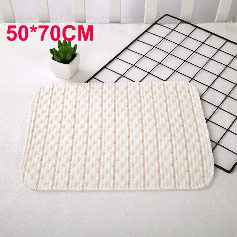 Tấm Lót Thay Bỉm Miếng Lót Chống Thấm Mềm Mại Cho Bé Cotton Hữu Cơ Tự Nhiên Thoáng Khí Kháng Khuẩn Thoải Mái