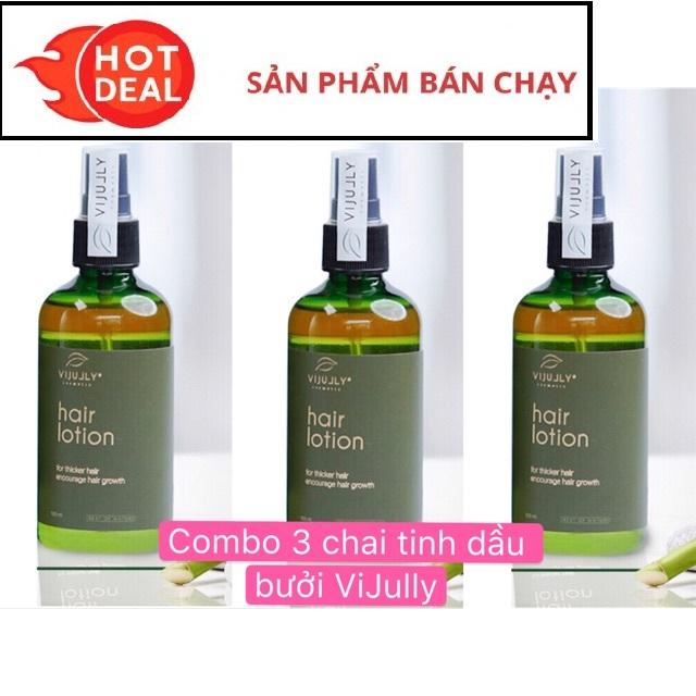 Combo 3 Chai Xịt Bưởi Mọc Tóc Như Chôm Chôm - Kích Mọc Tóc Nhanh Dày Dài Và Mượt