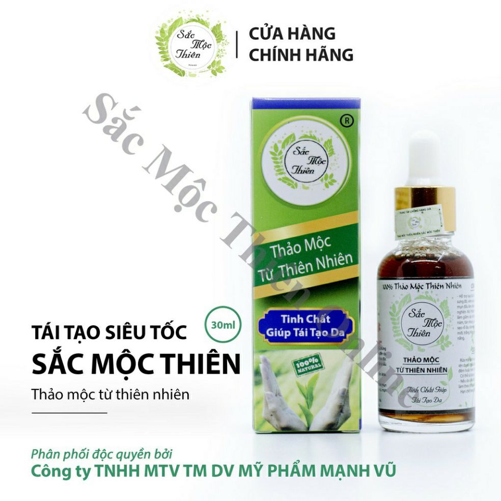 Chính Hãng Tái Tạo Da Siêu Tốc 30Ml Dành Cho Da Lỳ Lâu Bong Sắc Mộc Thiên