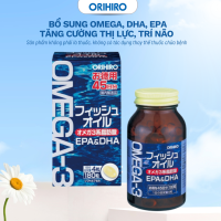 Hỗ Trợ Bổ Sung DHA EPA Viên Uống Dầu Cá Omega 3 Orihiro 180 Viên - ORIHIRO NHẬT BẢN CHÍNH HÃNG