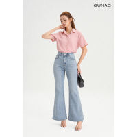 [MUA 2 GIẢM 130K] Quần Jeans Nữ GUMAC Phom Ôm Ống Loe Túi Hàm Ếch Dài Quần 96cm Chất Liệu Demin Thời Trang LQJG07091