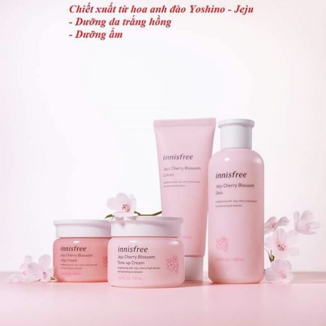 Sét Dưỡng Da Innisfree Jeju Cherry Blossom Chất Lượng Đảm Bảo An Toàn Đến Sức Khỏe Người Sử Dụng Cam Kết Hàng Đúng Mô Tả