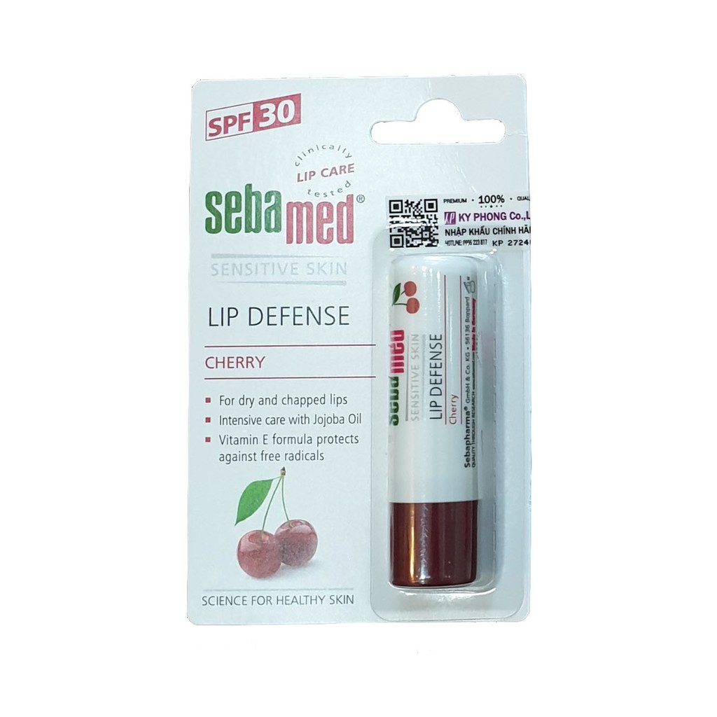 Sebamed Ph5.5 Son Dưỡng Bảo Vệ Chống Khô Và Nứt Môi Sensitive Skin Lip Defense Chery 48G