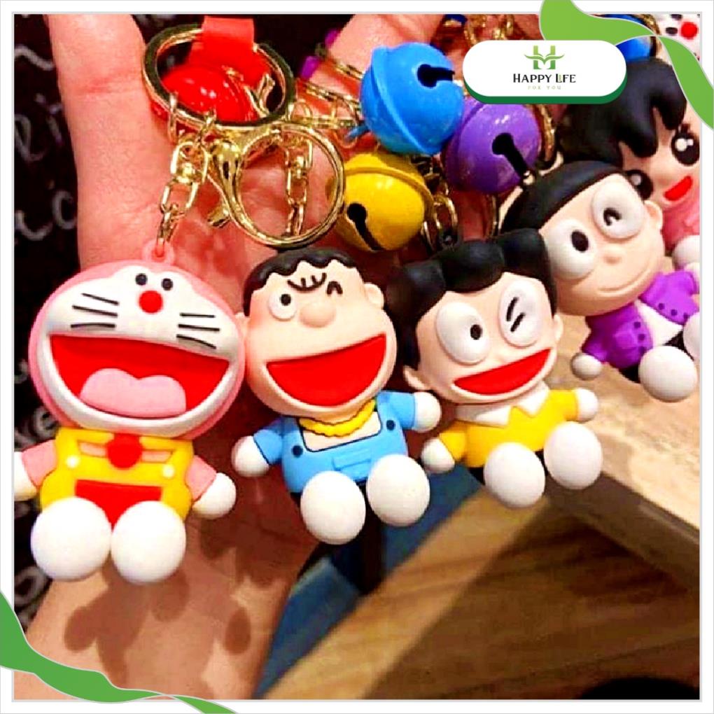 Móc khoá doraemon nobita móc khóa cute dễ thương chất liệu silicon - Happy Home 4U