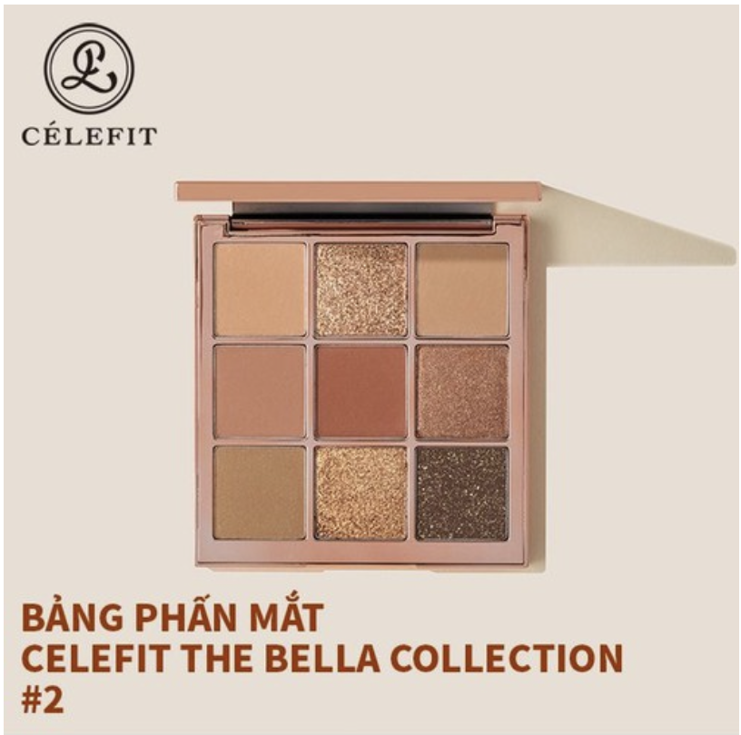 Bảng phấn mắt CELEFIT The Bella Collection 9 ô 17g