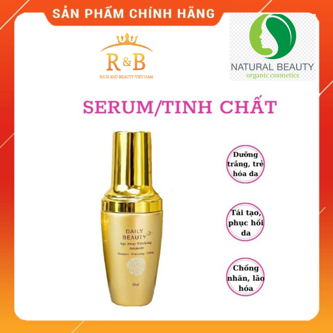 Serum Daily Beauty Age Away Vitalizing R&B Hàn Quốc Tái Tao Dưỡng Trắng Chống Lão Hóa 30Ml