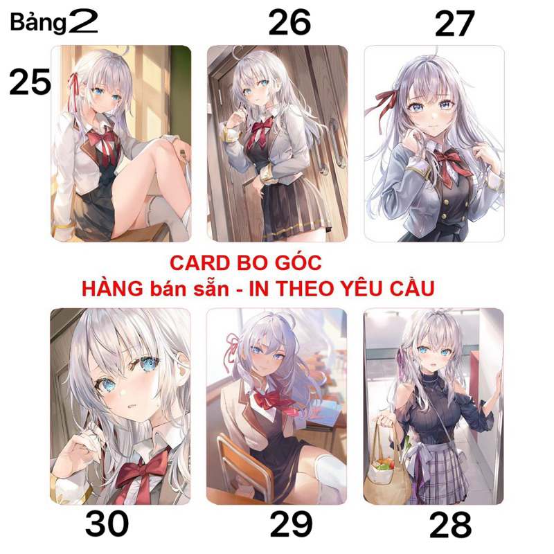 Thẻ card bo góc 6ảnh bo góc Arya -San Bàn bên thi thoảng lại thả thính tôi bằng tiếng Nga/ Card Arya