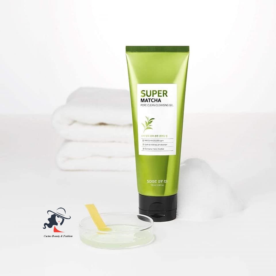 [Hcm]Sữa Rửa Mặt Some By Mi Super Matcha Pore Clean Cleansing Gel 100Ml