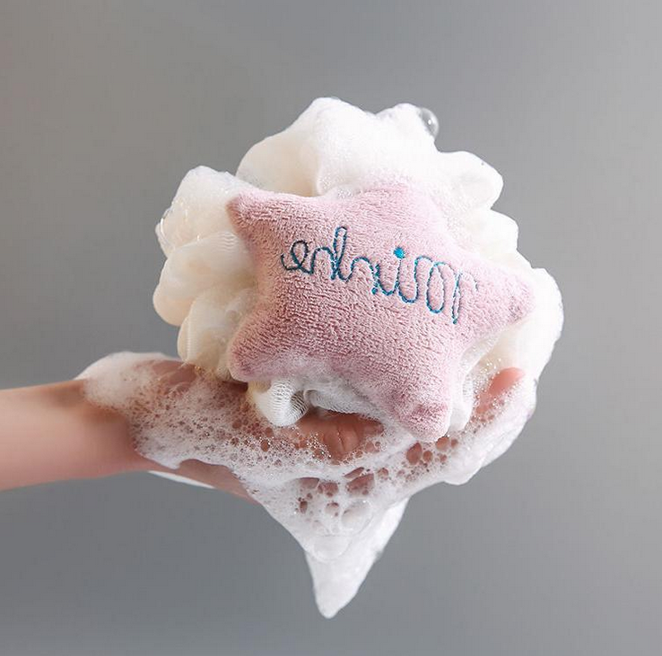 [HCM]Bông Tắm Hình Ngôi Sao Cao Cấp Hàn Quốc – Màu Ngẫu Nhiên