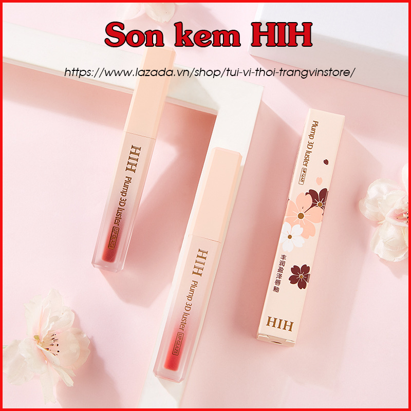 [Son kem Plump 3D luster HIH] – Son kem chính hãng siêu mịn giá rẻ – HSD 4 năm
