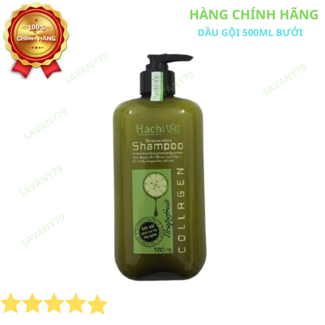 Cặp Dầu Gội Và Dầu Xã Hachi Tinh Chất Bưởi Dành Cho Tóc Gãy Rụng 500Ml ( Combo 1 Cặp )