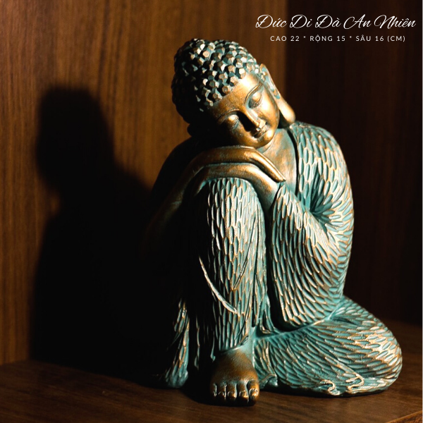 Tượng Phật An Nhiên -Tượng trang trí nhà cửa phòng làm việc phòng khách bộ quà tặng phong thủy