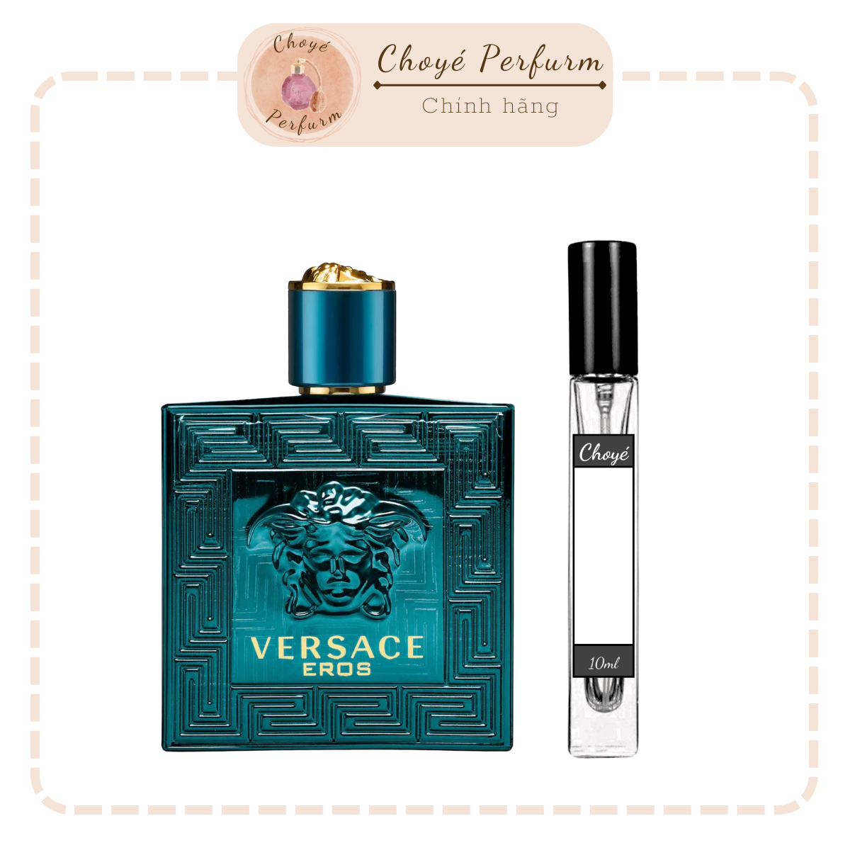 Nước hoa nam chính hãng Versace Eros 10ml. Mẫu nước hoa nam cao cấp.