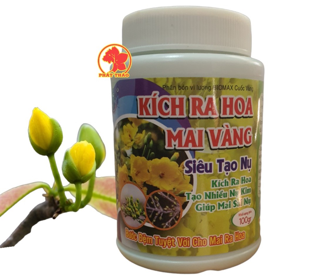 Phân Vi Lượng Siêu Tạo Nụ Mai Vàng - Hộp 100 GRAM