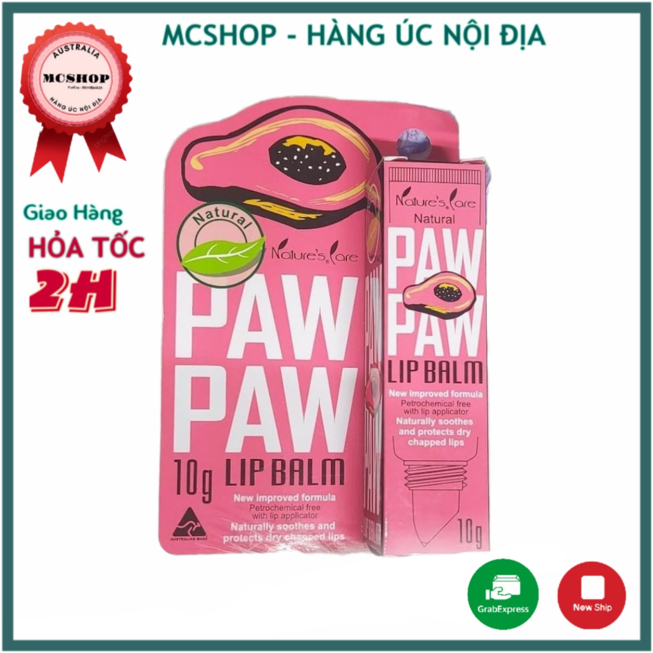 Son Dưỡng Môi Nature’s Care Paw Paw Lip Balm - Úc