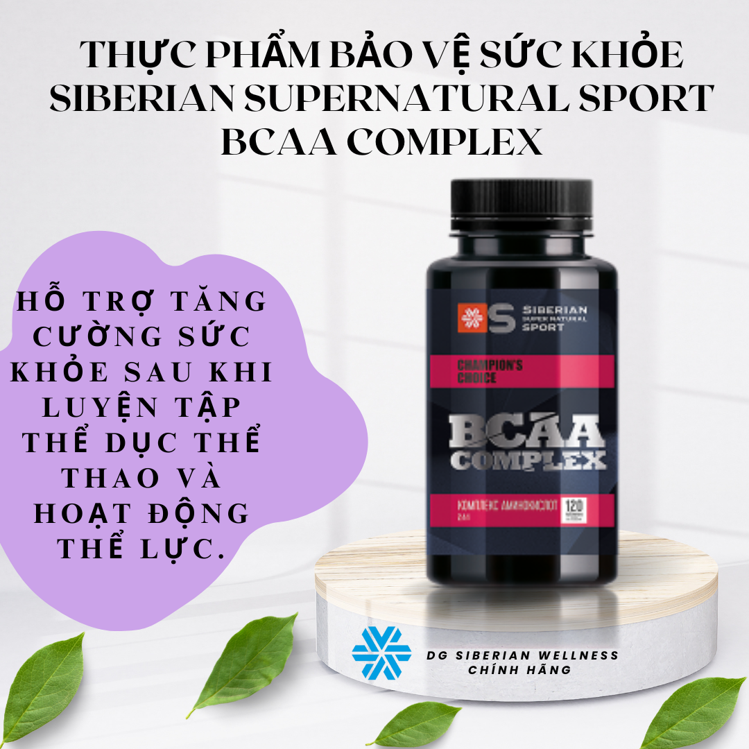 [CHÍNH HÃNG] Thực phẩm bảo vệ sức khỏe Siberian supernatural sport BCAA Complex - SIBERIAN WELLNESS