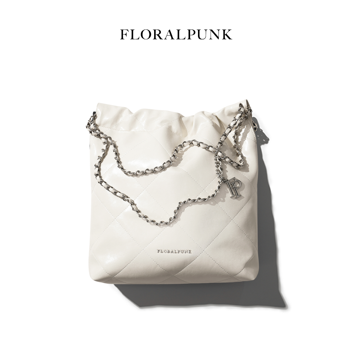 Túi xách Floralpunk Brooklyn Shopper - Quilted - White