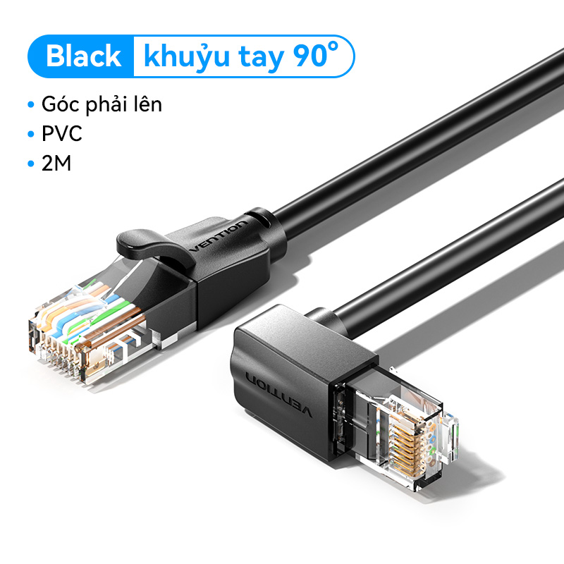 Vention Cat 6 UTP góc phải Ethernet Cáp Ethernet RJ45 cáp internet dây tốc độ cao cho máy tính để bà