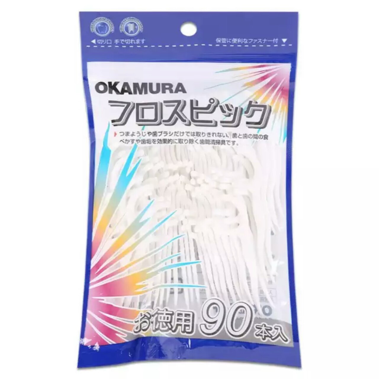 [HCM]Okamura – Tăm kẽ chỉ nha khoa chất lượng Nhật Bản (Bịch 90 cây)