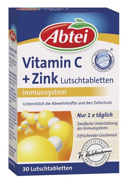 [Hcm]Abtei Vitamin C + Zink Lutschtabletten 30 St