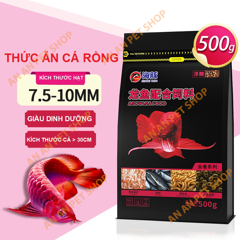 Cám cá Rồng Huyết Long Ngân Long Arowana Food Porpoise Thức ăn Cá rồng