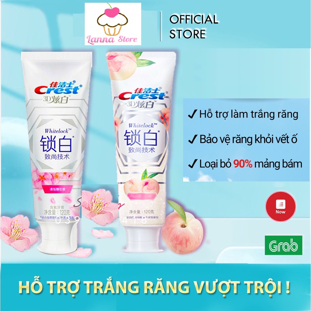 HOÀN TIỀN 15% - Kem đánh răng Crest 3D White Brilliance trắng răng vượt trội (Mall Trung -Mỹ) - Tẩy 