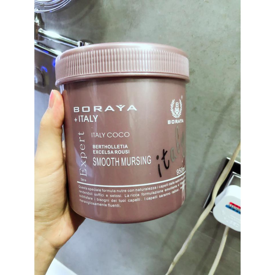 Hấp Ủ Tóc Siêu Mượt Coco Boraya Ý 950Ml