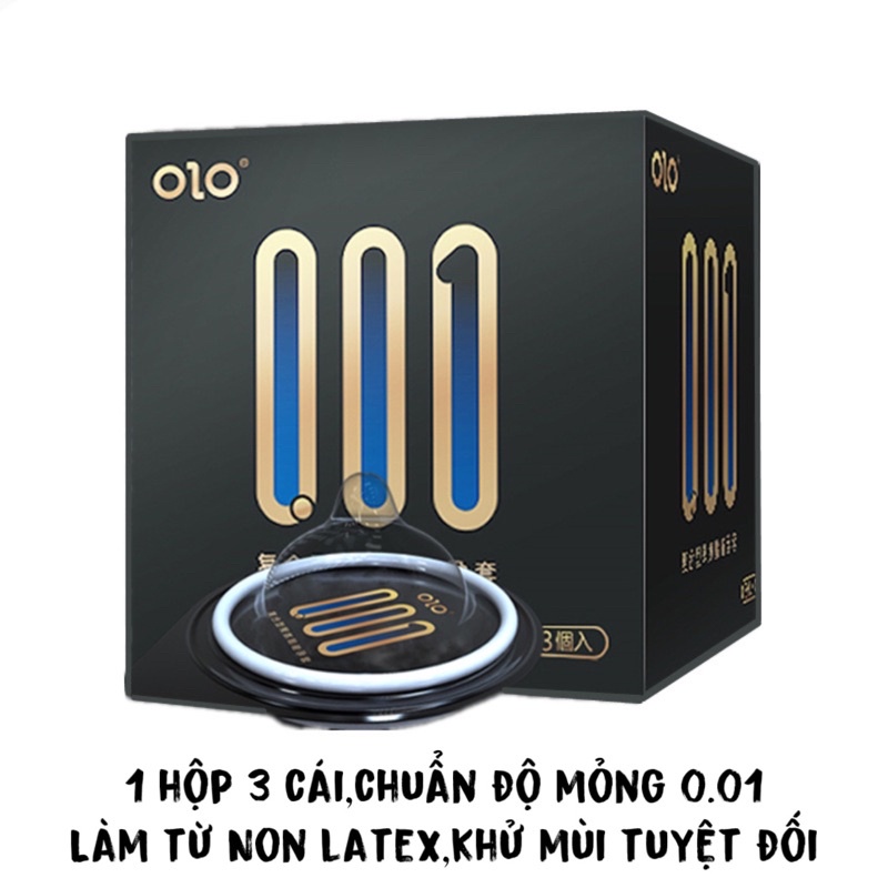 Bao Cao Su OLOL Original Non Latex polyurethane siêu mỏng nhiều gel không mùi hàng cao cấp 631 bcs