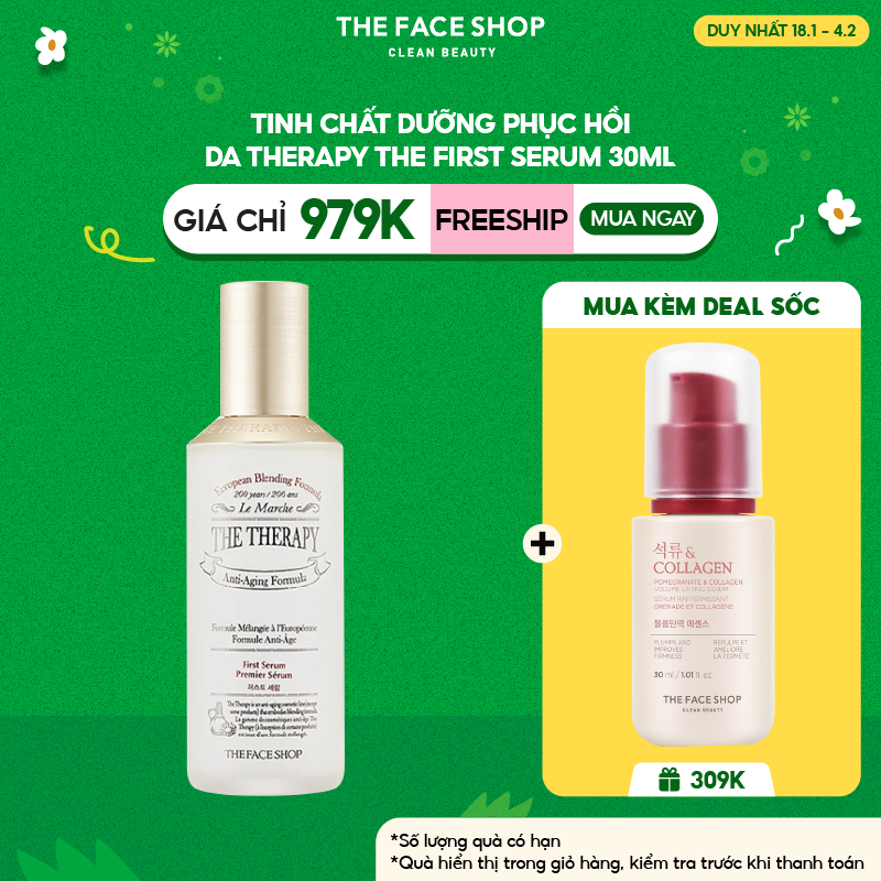 Tinh Chất Dưỡng Phục Hồi Da Đa Năng THE FACE SHOP The Therapy First Serum 130ml