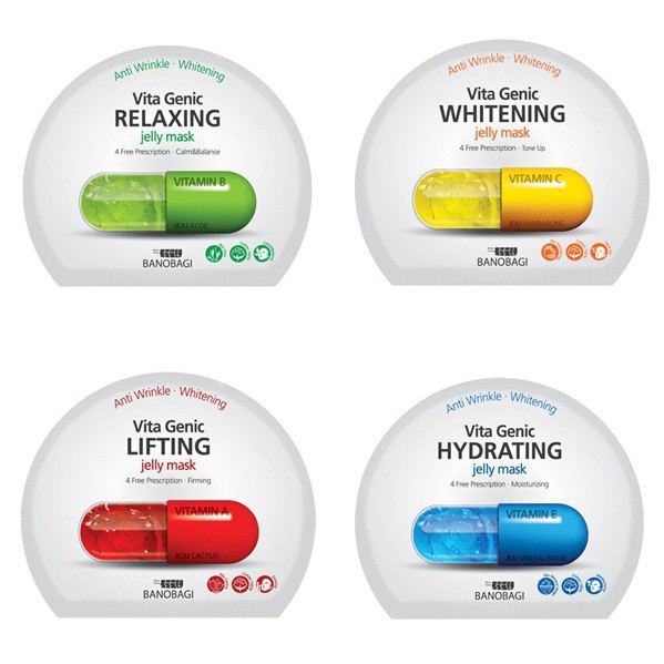 Lẻ 1 Mặt Nạ Dưỡng Da Banobagi Vita Genic Jelly Mask Các Thành Phần Hoàn Toàn Thiên Nhiên Mỏng Mịn Và Thẩm Thấu Tối Đa