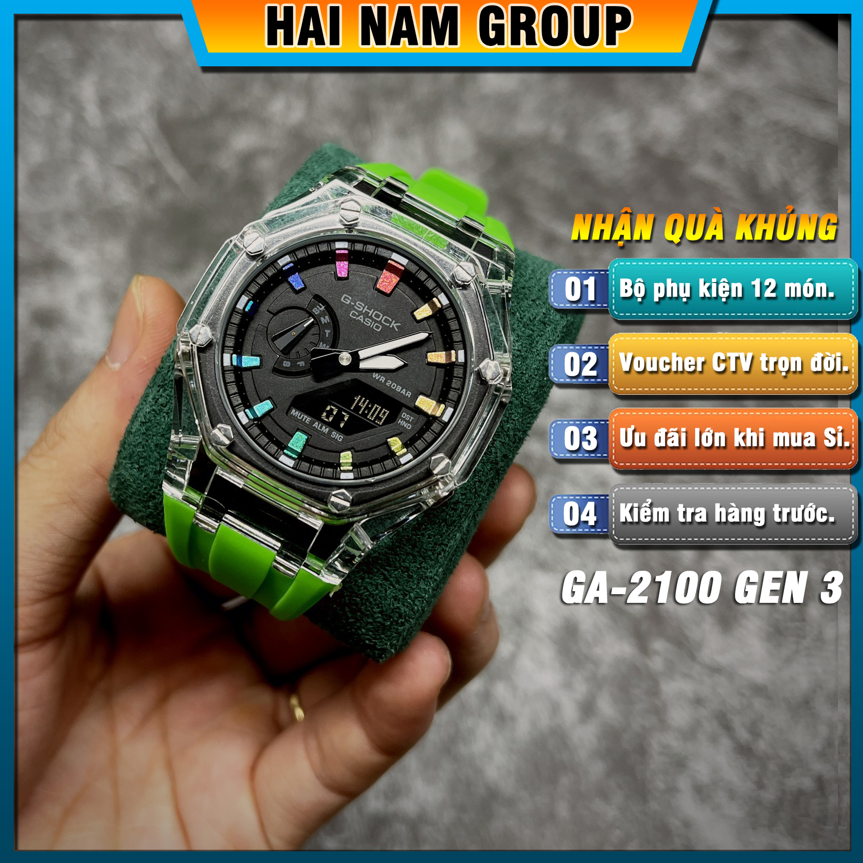 Đồng hồ nam G-SHOCK GA 2100 Custom AP Gen 3 | GA-2100 HNG3010