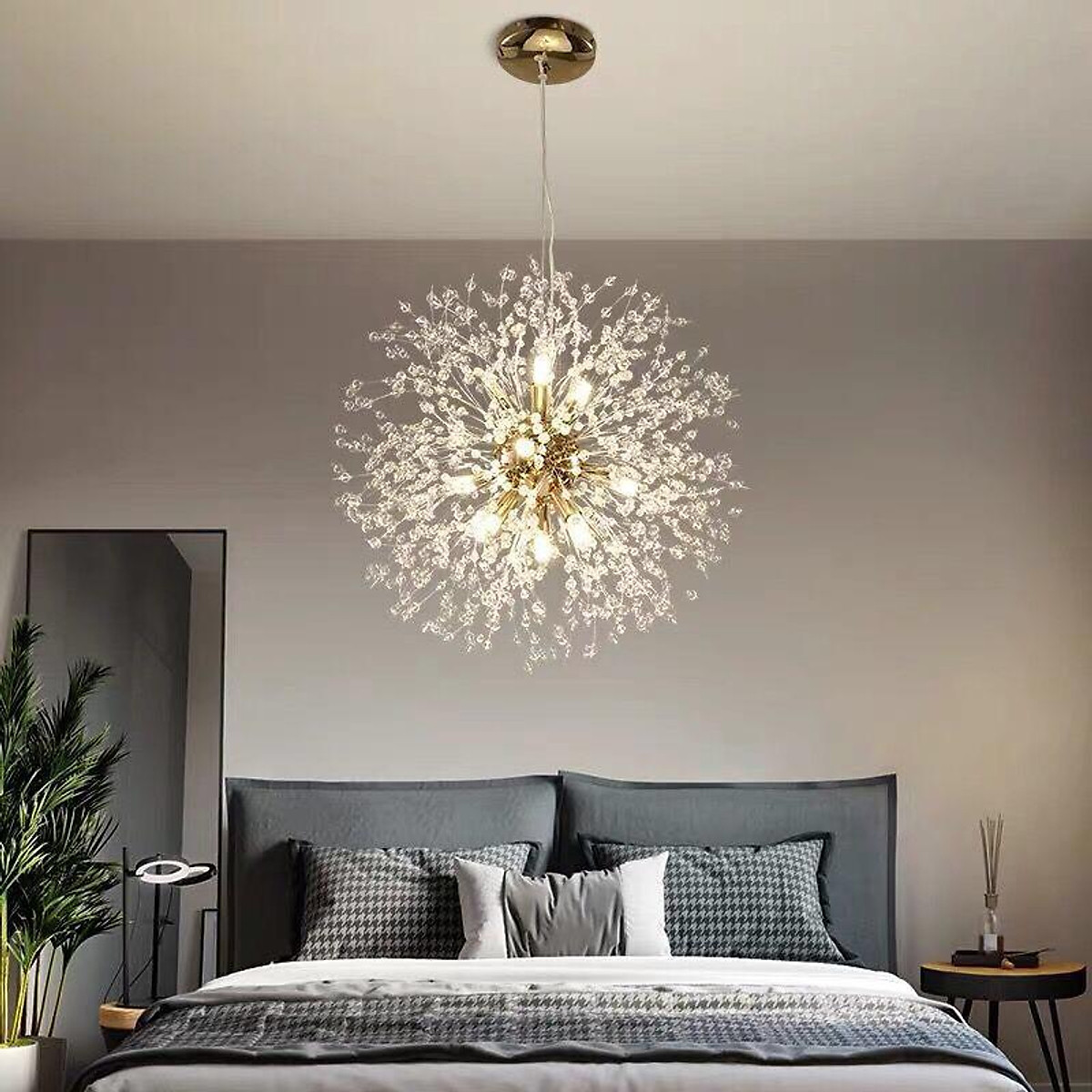 Đèn thả trang trí chùm hoa bồ công anh pha lê hiện đại sang trọng tặng kèm bóng led bảo hành 2 năm