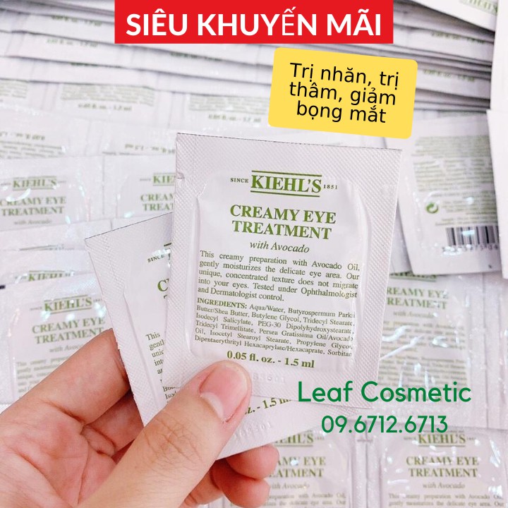 [Sample - 1.5Ml] Kem Mắt Bơ Thâm Giảm Bọng Mắt Kiehls Creamy Eye Treatment With Avocado Sản Phẩm Tốt Với Chất Lượng Độ Bền Cao Và Được Cam Kết Sản Phẩm Y Như Hình